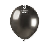 Globo 5" AB50 Negro espacial. "Latex Space Grey #090" 100pcs